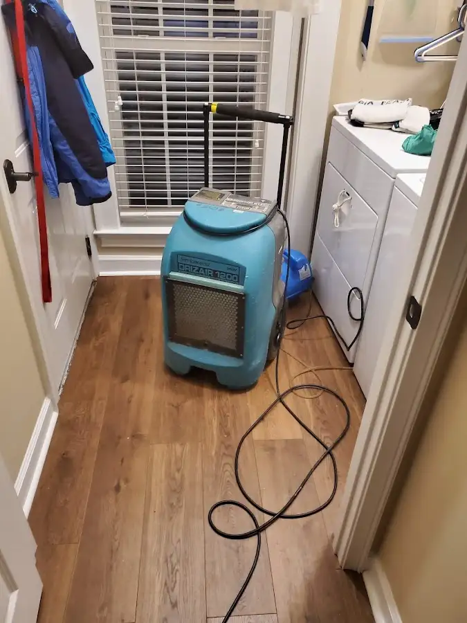 Commercial dehumidifier deployed for Flood Damage Cleanup in Lemoore Station