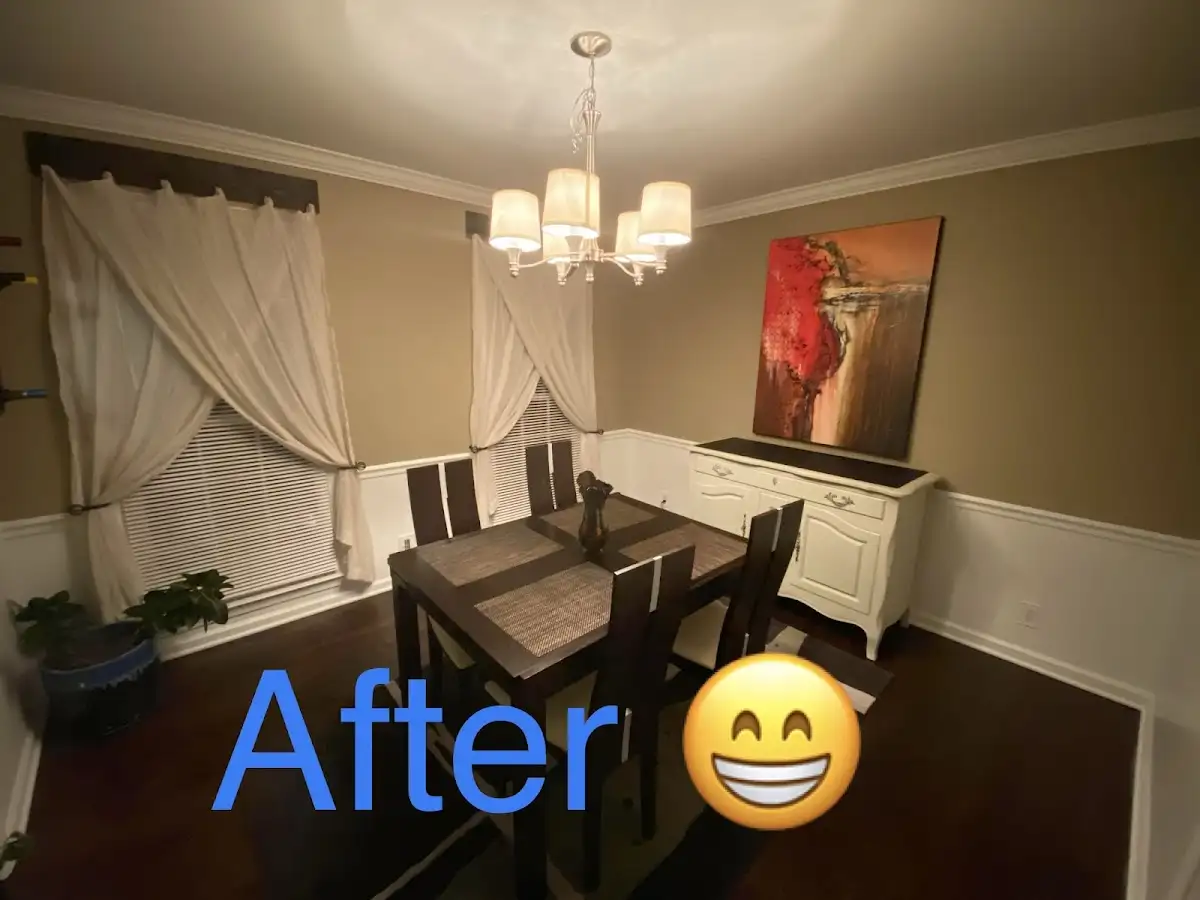 Professional dining room restoration after water damage in Lemoore Station
