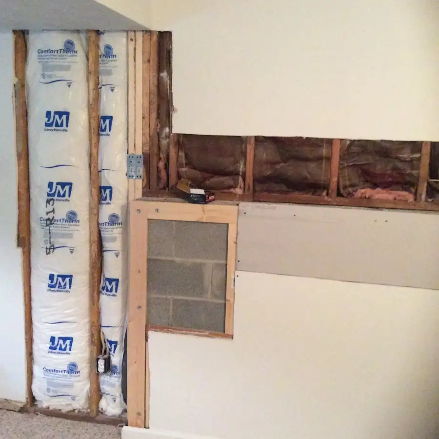 Wall insulation replacement during Odor Removal & Deodorization in Lemoore Station